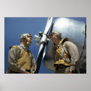 Póster Aviación del Cuerpo del Marines WW2