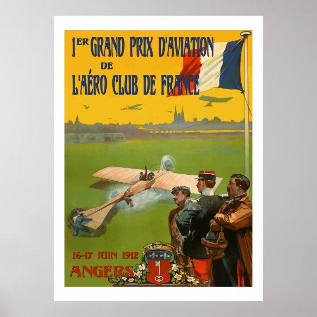 Póster Aviación Francesa (Anuncios franceses restaurados) (Frente)