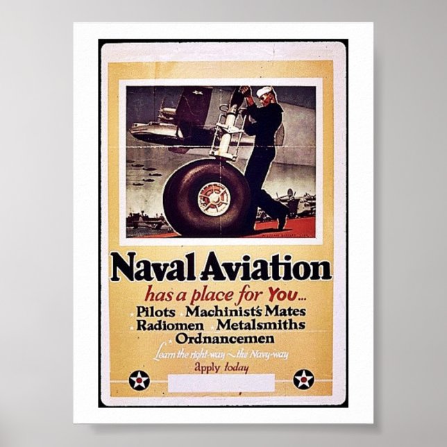 Póster Aviación naval (Frente)