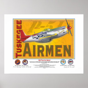 Póster Aviador de Tuskegee