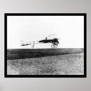 Póster Aviador francés Louis Bleriot 1909