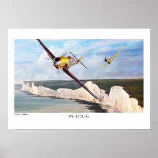 Póster Aviation Artポスター"Messerschmitt Bf 109"