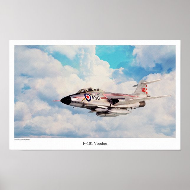 Póster Aviation Art Poster "F-101 Voodoo" (Frente)