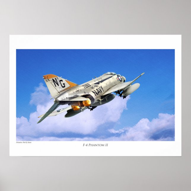 Póster Aviation Art Poster "F-4 Phantom II" (Frente)