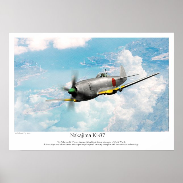 Póster Aviation Art Poster "Tachikawa Ki-94 II" (Frente)