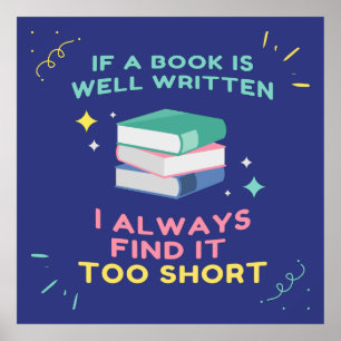 Póster Avid Reader I - Cita de Jane Austen