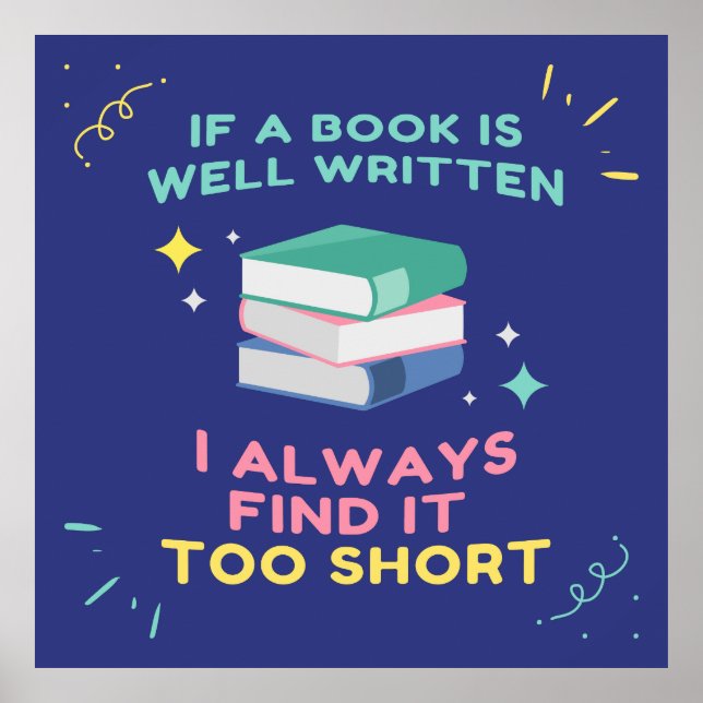 Póster Avid Reader I - Cita de Jane Austen (Frente)