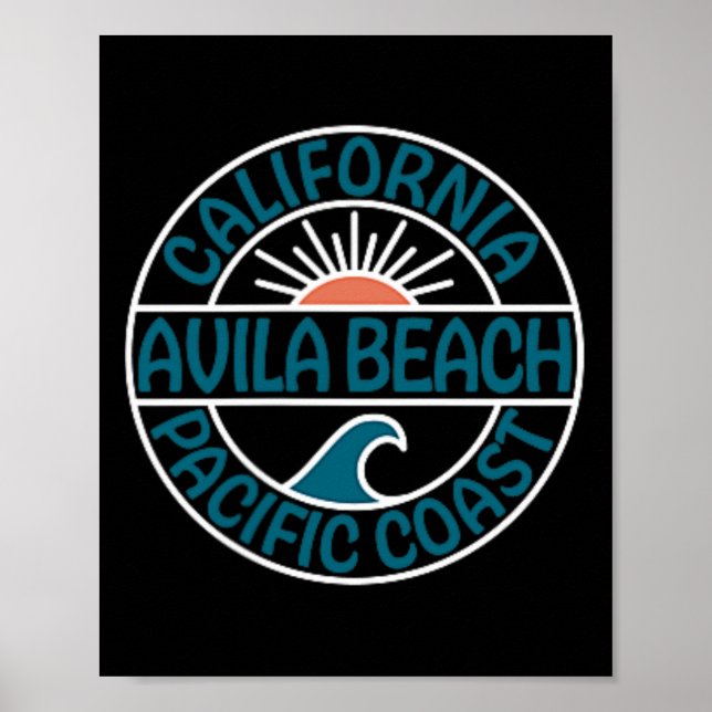 Póster Avila Beach California Front And Back (Frente)
