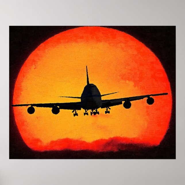 Póster Avión (Frente)