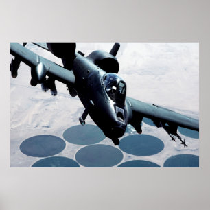 Póster Avión A-10 Thunderbolt II