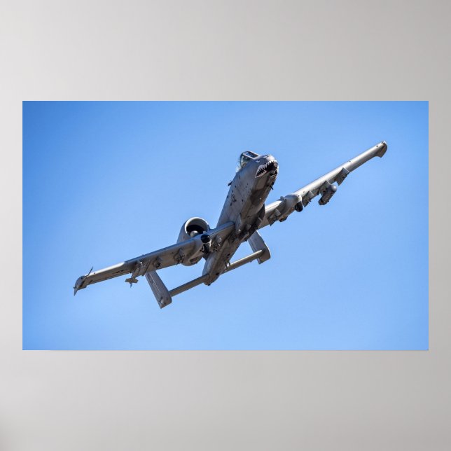 Póster Avión A-10 Thunderbolt II (Frente)