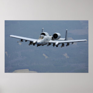 Póster Avión A-10 Thunderbolt II