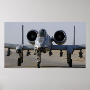 Póster Avión A-10 Thunderbolt II