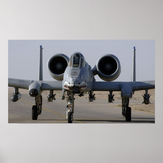 Póster Avión A-10 Thunderbolt II (Frente)