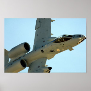 Póster Avión A-10 Thunderbolt II