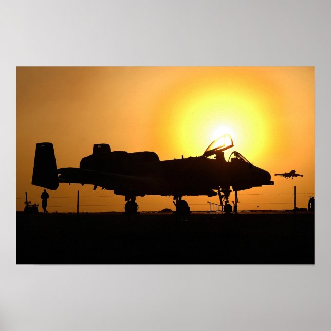 Póster Avión A-10 Thunderbolt II (Frente)