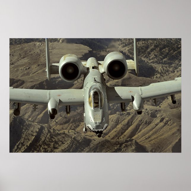 Póster Avión A-10 Thunderbolt II (Frente)