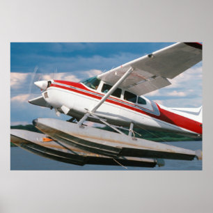 Póster Avión anfibio despegando, Cataratas Victoria, Zimb