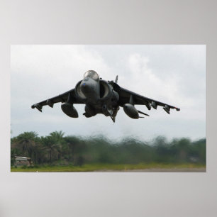 Póster Avión AV-8B Harrier II