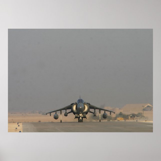 Póster Avión AV-8B Harrier II (Frente)