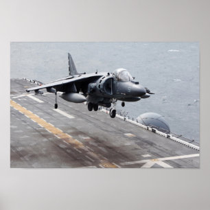Póster Avión AV-8B Harrier II
