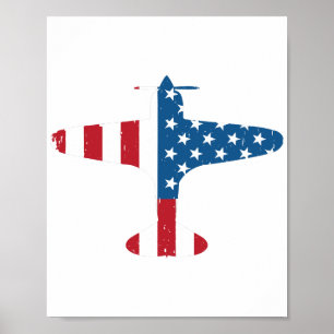 Póster Avión Avión Avión Avión Avión Avión de Veteranos d