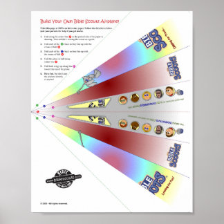 Póster ¡Avión Bíblico Scouts!