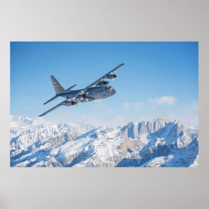 Póster Avión C-130 Hércules