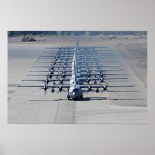 Póster Avión C-130 Hércules