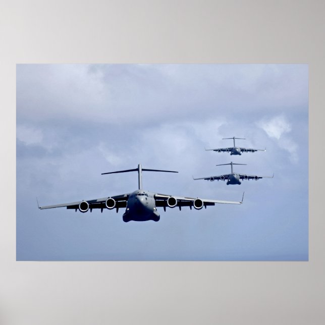 Póster Avión C-17 Globemaster III (Frente)