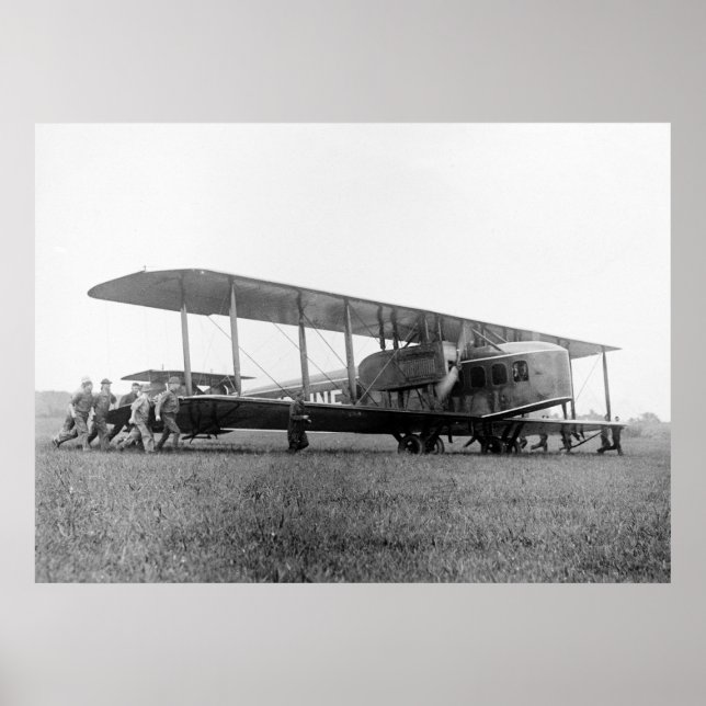 Póster Avión de Biplane, 1919 (Frente)