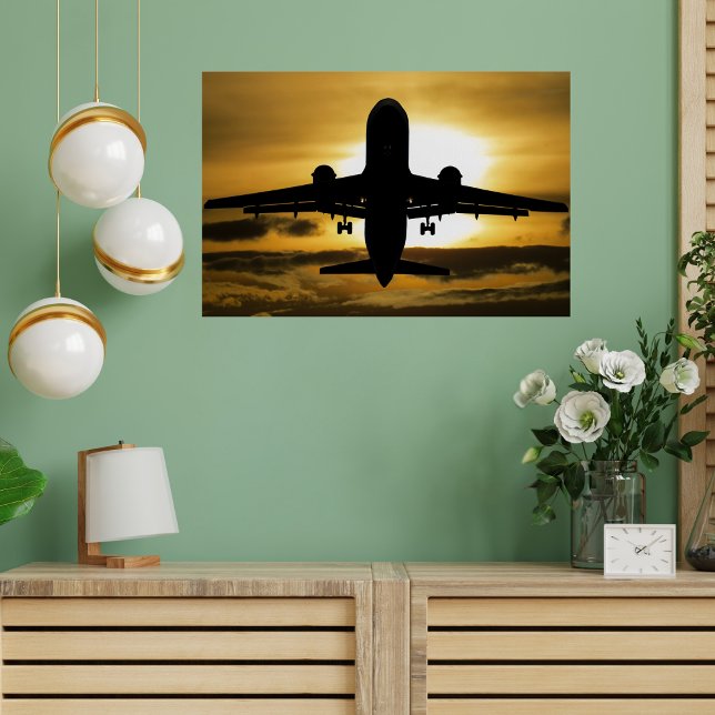 Póster Avión de bonito y foto del atardecer, aviación div (Subido por el creador)