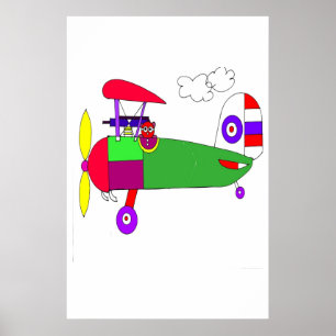 PÓSTER AVIÓN DE LA PRIMERA GUERRA MUNDIAL
