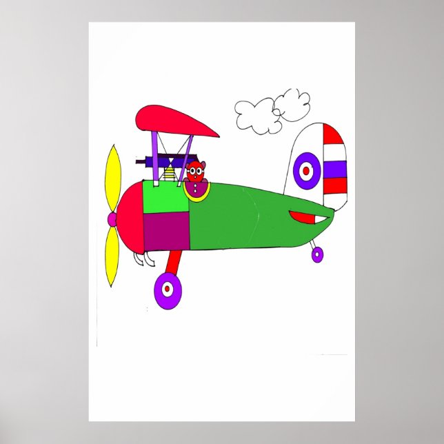 PÓSTER AVIÓN DE LA PRIMERA GUERRA MUNDIAL (Frente)