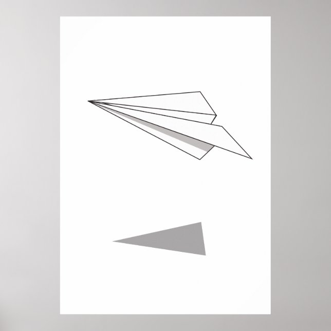 Póster Avión de Papel (Frente)