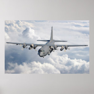 Póster Avión de tiro AC-130U