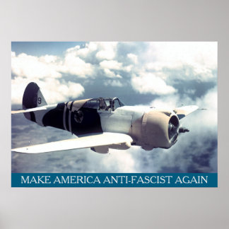 Póster Avión estadounidense de la Segunda Guerra Mundial 