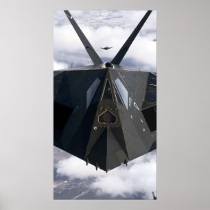 Póster Avión F-117 Nighthawk