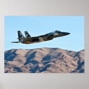 Póster Avión F-15 de ataque de águila