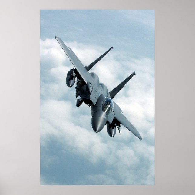 Póster Avión F-15E Strike Eagle (Frente)