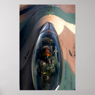 Póster Avión F-16 contra Falcon