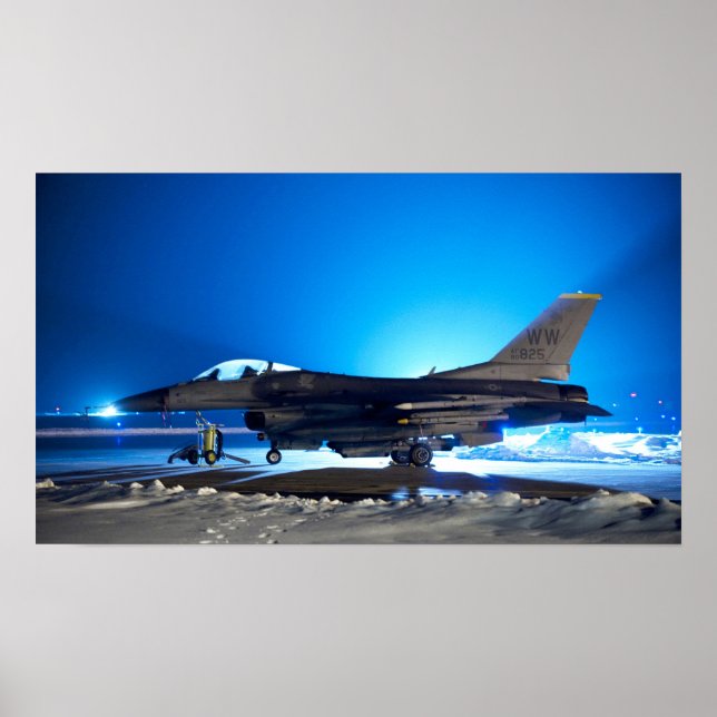 Póster Avión F-16 contra Falcon (Frente)