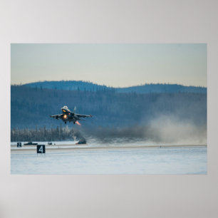 Póster Avión F-16 contra Falcon