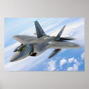 Póster Avión F-22 Raptor