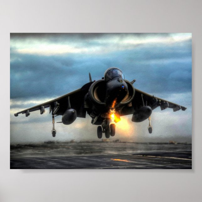 PÓSTER AVIÓN HARRIER (Frente)