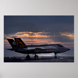 Póster Avión Lightning II F-35B