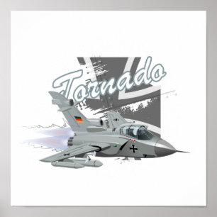 Póster Avión militar de combate personalizado