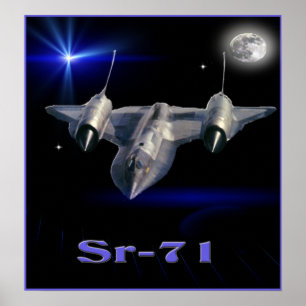 Póster Avión militar espía Sr-71