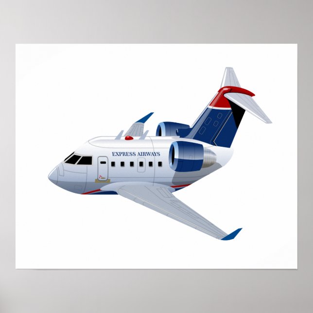 Póster avión personalizado (Frente)