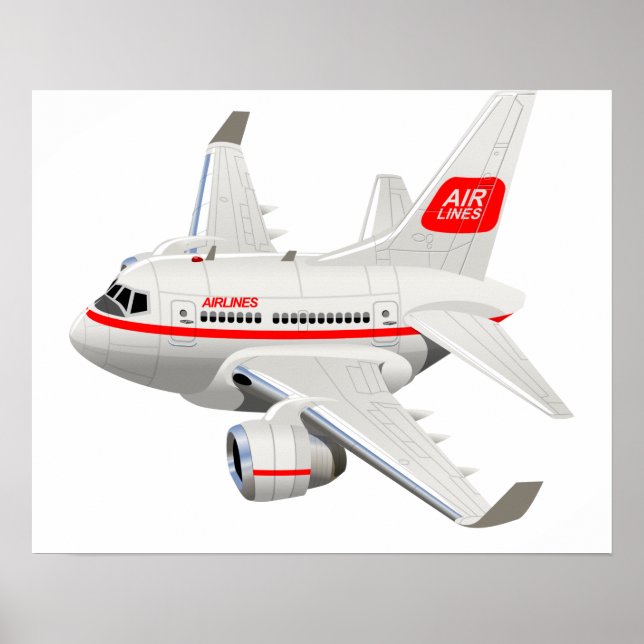 Póster avión personalizado (Frente)